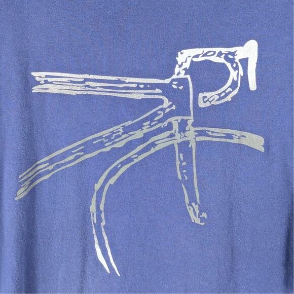 Gran Fondo Believe In The Bike Cycling T Shirt Blue Adult Large Graphic Tee USA - Picture 2 of 4